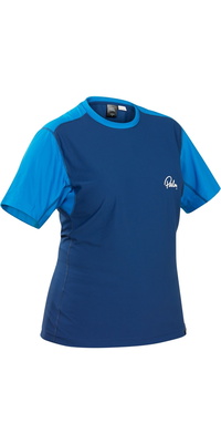 2026 Palm Womens Helios Short Sleeve Thermal Top 12824 - Ocean Navy