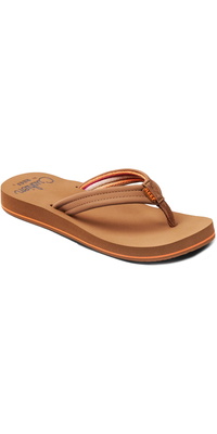 2026 Reef Womens Cushion Breeze Flip Flops CJ0184 - Tan / Smoothie