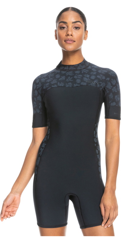 Roxy Womens Swell Series 2mm Back Zip Shorty Wetsuit