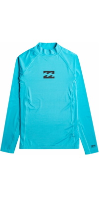 2026 Billabong Junior Waves All Day Long Sleeve Rash Vest EBBWR00100 - Bright Blue