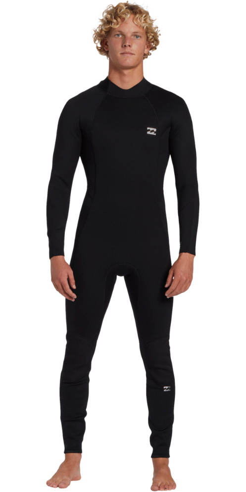 2025 Billabong Mens Foil 5/4mm Back Zip Wetsuit - Black - Picture 6 of 30