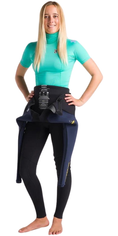 C-Skins Womens NuWave X Short Sleeve Turtle Neck Rash Vest