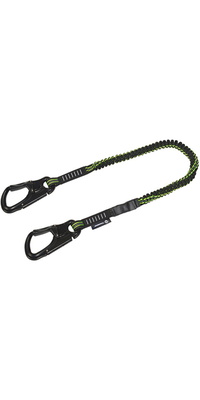 2026 Crewsaver Crewline Pro Safety Line Double Hook Elasticated 3050-ESL2 - Black