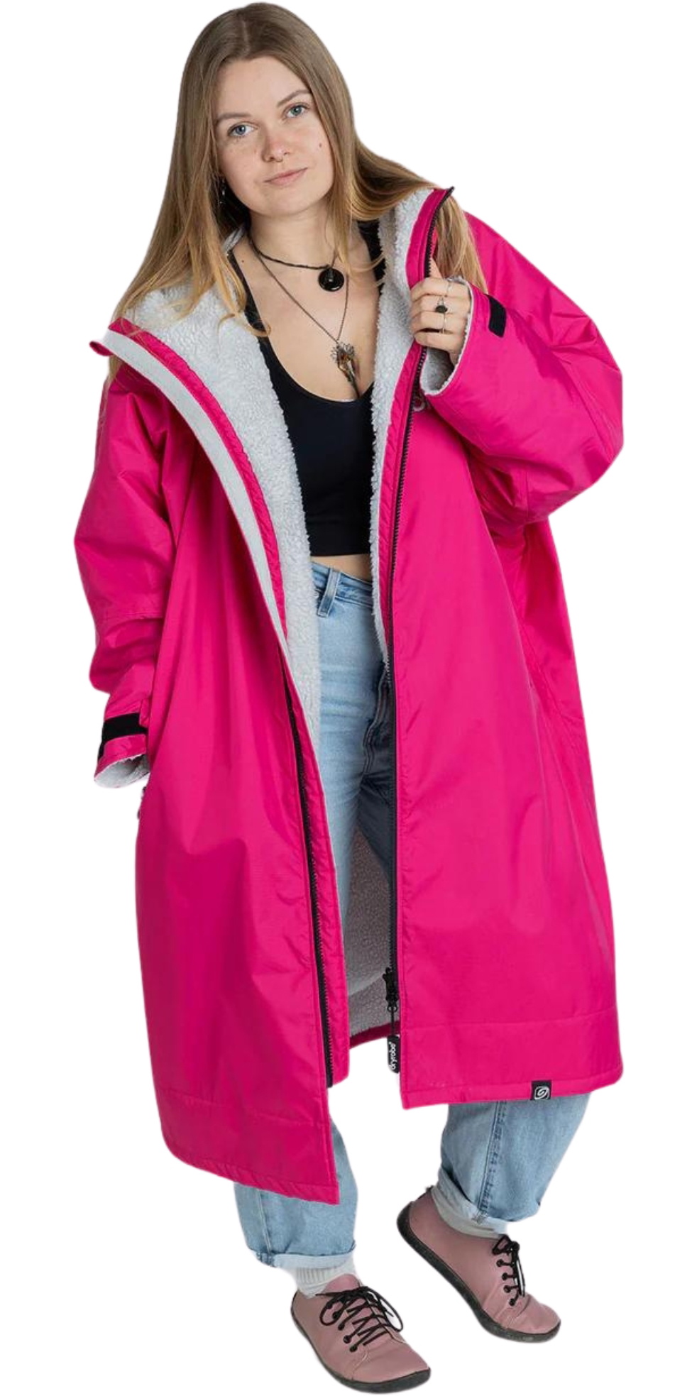 2025 Dryrobe Advance Long Sleeve Changing Robe V3 DALSV3 - Pink / Light ...