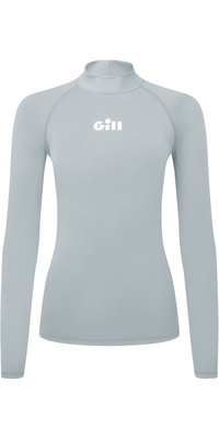 2026 Gill Womens Zenzero Long Sleeve Rash Vest 5109W - Light Grey