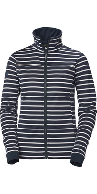 2025 Helly Hansen Womens Crew Fleece Jacket 30357 - Navy Stripe