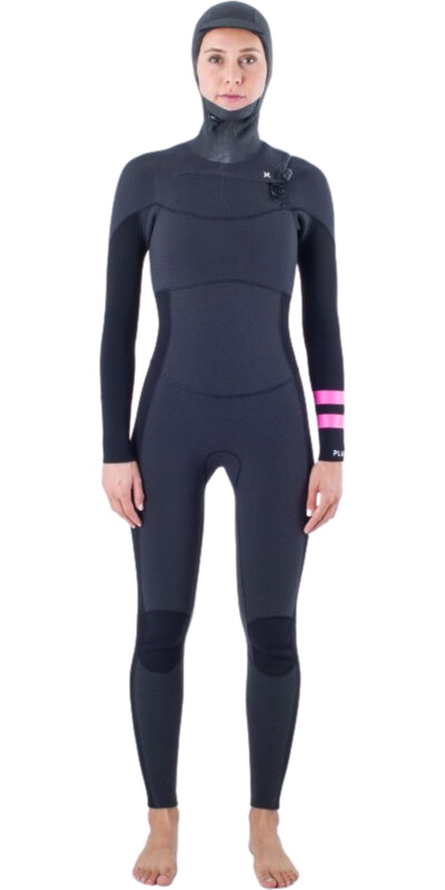 Hurley Womens Plus 5/3mm Hooded Chest Zip Wetsuit