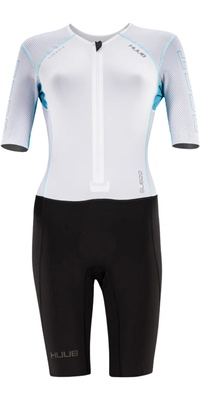2026 Huub Womens Anemoi 2 SUB22 Trisuit ANEWSUB22FLBW - Black /White / Aqua