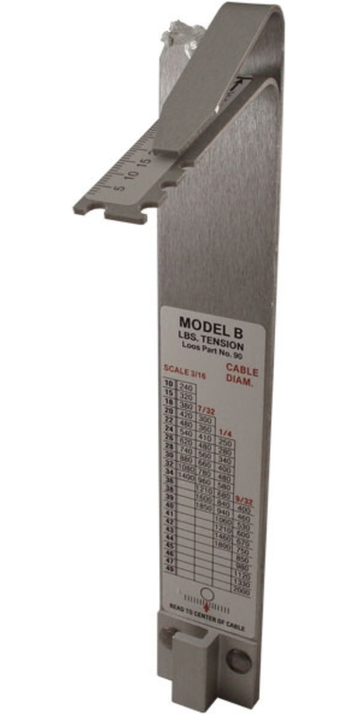 Loos & Co Steel Cable Tension Gauge 90 Model B
