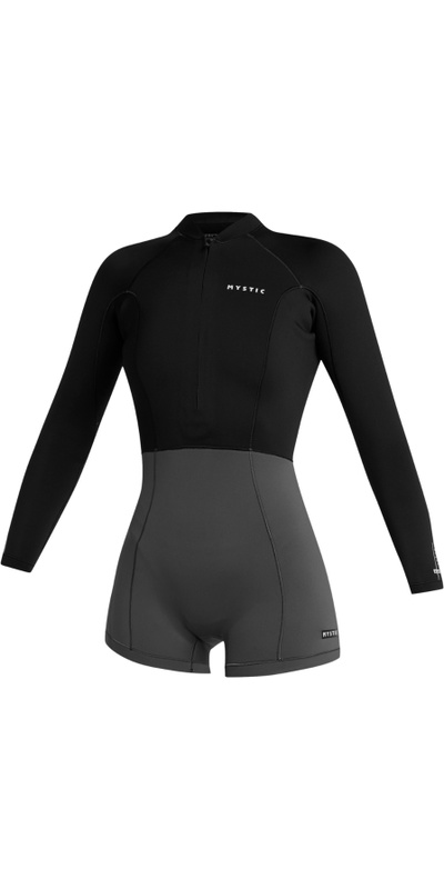 Mystic Womens Lunar Long Arm 2mm Front Zip Shorty Wetsuit