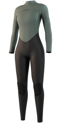 2026 Mystic Womens Star 3/2mm Back Zip Wetsuit 35000.250054 - Dark Olive