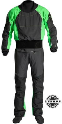 2026 Nookie Fusion Latex Drysuit DR50 - Black / Green
