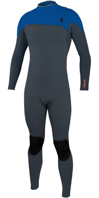 2025 ONeill Mens HyperFreak Comp 3/2mm Zip Free Wetsuit 4970 - Dark Orion / Deep Sea