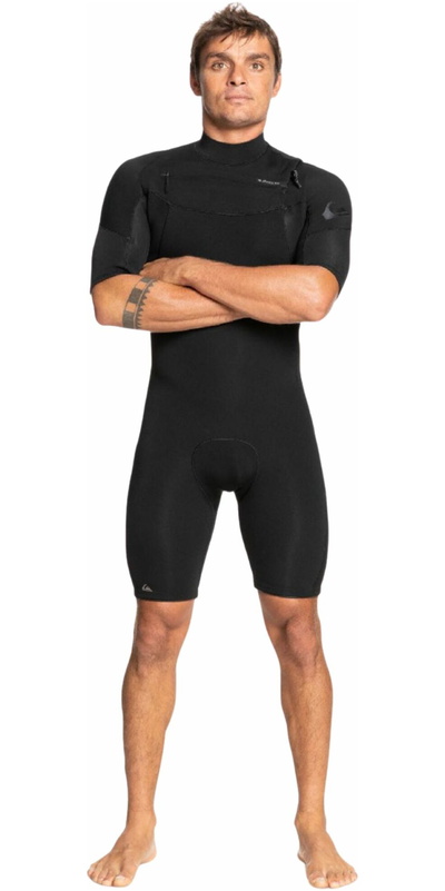 Quiksilver Mens Everyday Sessions 2mm Chest Zip Shorty Wetsuit