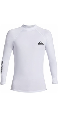 2026 Quiksilver Mens Everyday UV50 Long Sleeve Rash Vest AQYWR03131 - White