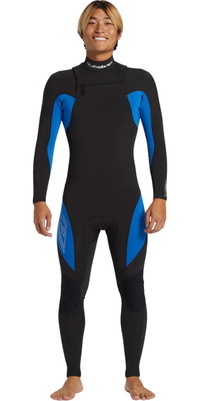 2026 Quiksilver Mens Mercury 4/3mm Chest Zip Wetsuit AQYW103116 - Olympian Blue