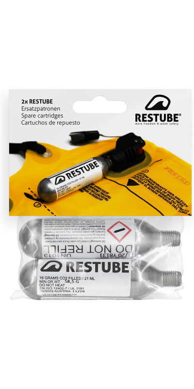 Restube Co2 Cartridge 16g 2 Pack