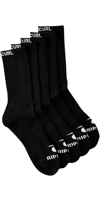 Rip Curl Brand Crew Sock 5-Pack