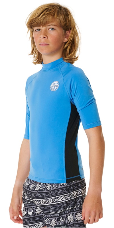 Rip Curl Junior Icons UV Brushed Short Sleeve Rash Guard