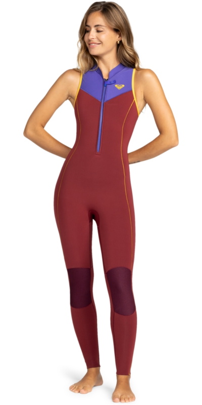Roxy Womens Rise 1.5mm Long Jane Front Zip Wetsuit -.. Pomegranate