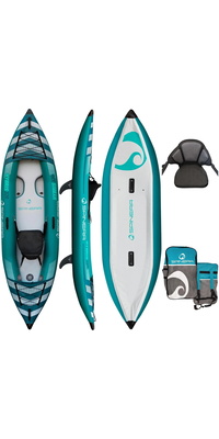 2025 Spinera Hybris 320 HDDS - 1 person w / Bag, 2 Fins, 1 Kayak Seat SP-K-HYB-320 - Green