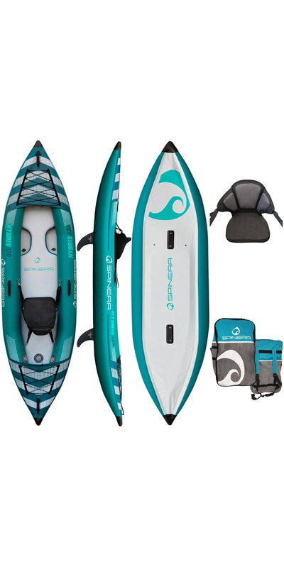 Spinera Hybris 320 HDDS - 1 person w / Bag, 2 Fins, 1 Kayak Seat