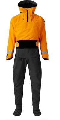2026 Typhoon Mens Sea Kayak Hinge Entry Drysuit 100200-0016 - Tangerine / Grey