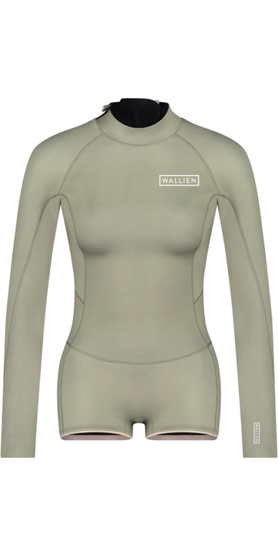 Wallien Mujer Nikki Van Dijk Boyleg Cut 2mm Back Zip Traje De Primavera Neopreno