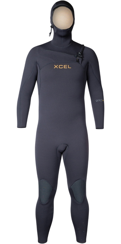 XCEL Männer Comp + 4/3mm Mit Kapuze Brustreißverschluss Neoprenanzug