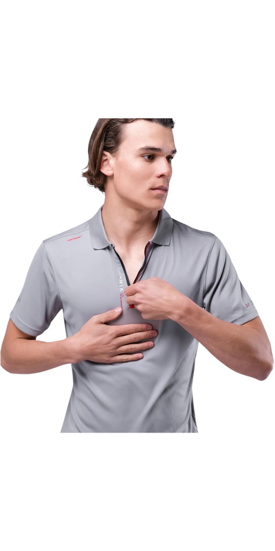 Zhik Mens UVActive Short Sleeve Zip Polo