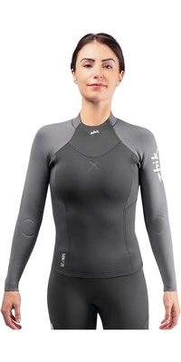 2026 Zhik Womens Superwarm X Neoprene Wetsuit Top DTP-1180-GRY - Grey