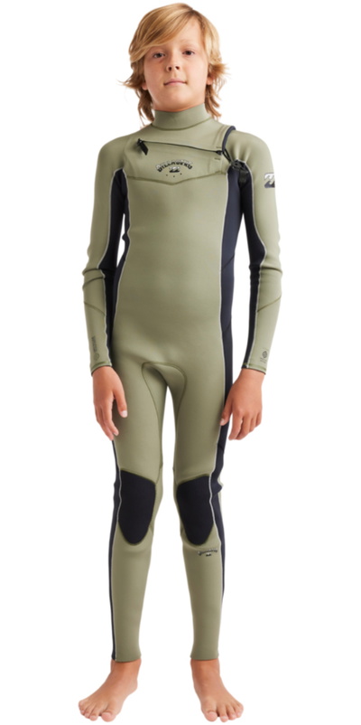 Billabong Junior Absolute Natural 3/2mm Chest Zip Wetsuit