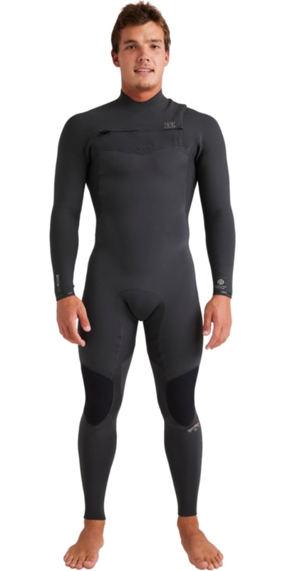 Billabong Mens Revolution Natural 3/2mm Chest Zip Wetsuit