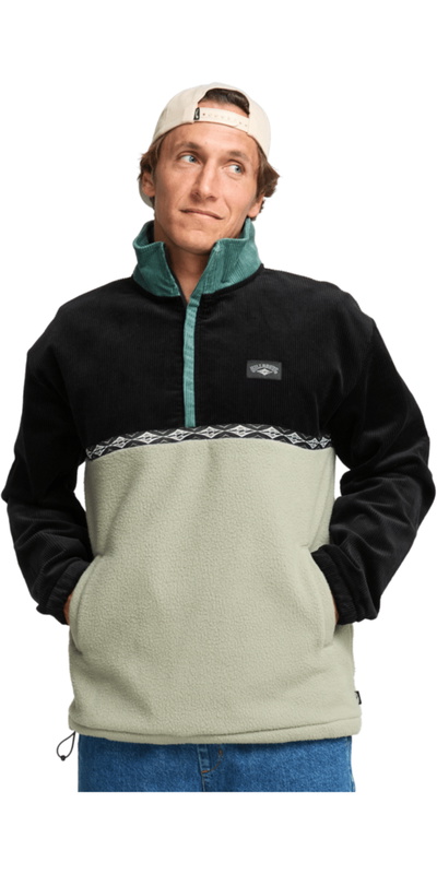 Billabong Mens Space Lobster Half Zip Sweater