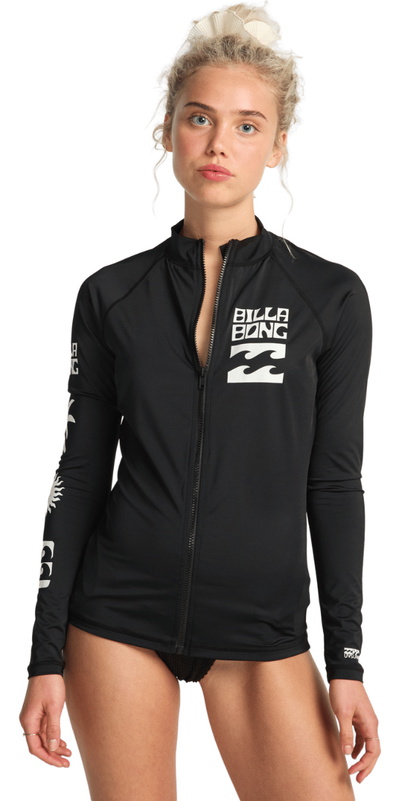 Billabong Mujer Surf Capsule Chaleco De Lycra Con Cremallera Completa EBJWWR03034