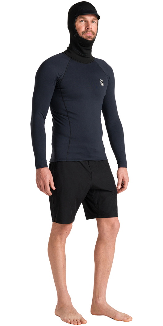 2025 C-Skins Mens Thermal Skins Long Sleeve Hooded Vest C-HDILSMHC