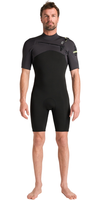 C-Skins Männer NuWave Session Lite 2/2mm Brustreißverschluss Shorty Neoprenanzug
