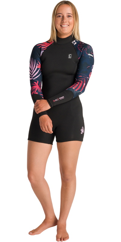 C-Skins Womens NuWave Solace Lite 2/2mm Back Zip Springsuit Wetsuit