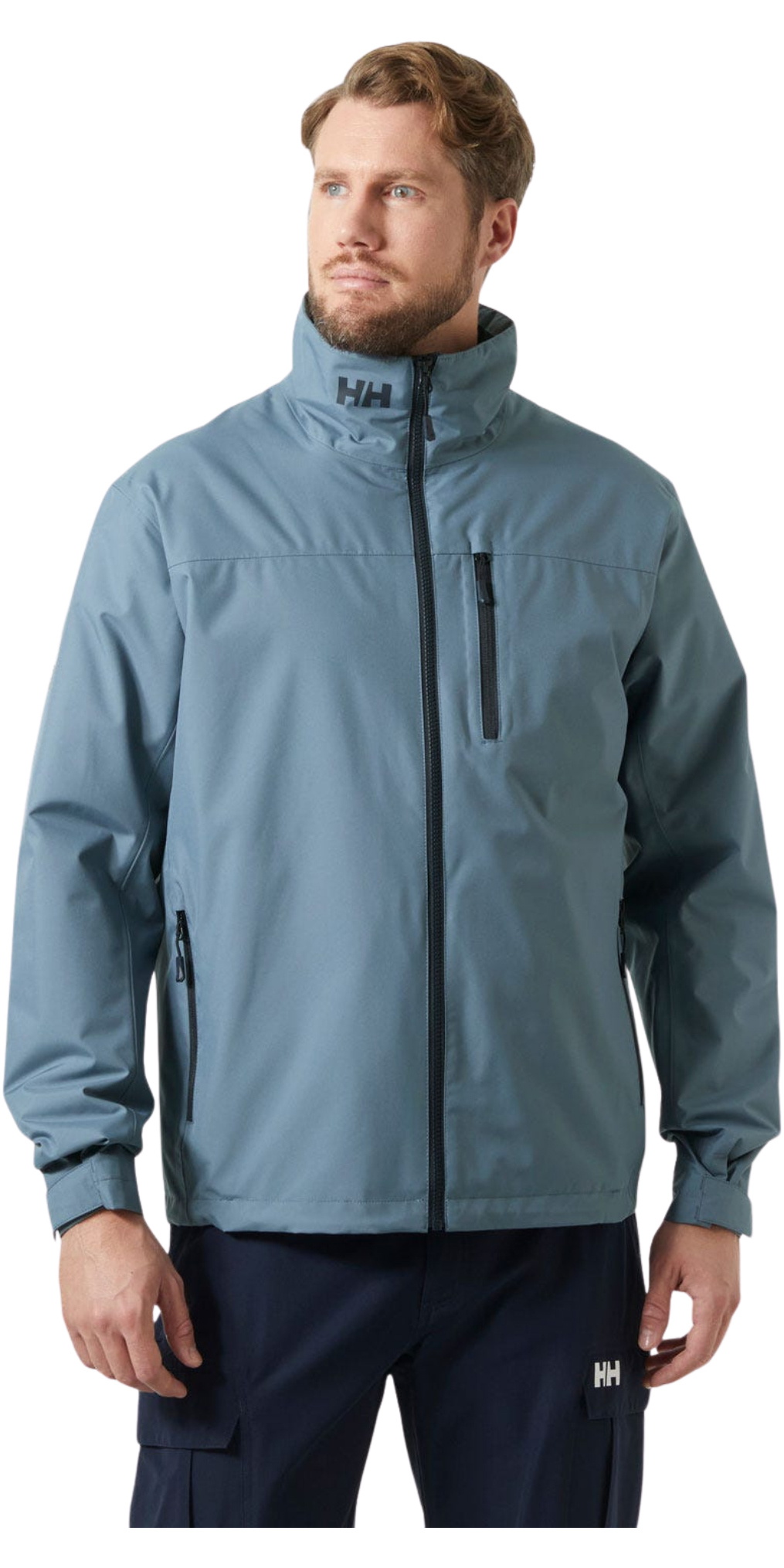 2025 Helly Hansen Mens Crew Midlayer Jacket 2 0 34444 - Washed Navy ...