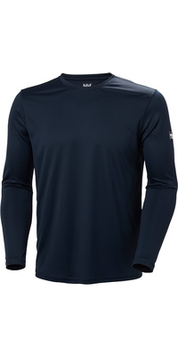 2026 Helly Hansen Mens Tech Crew Long Sleeve Top 2.0 49582 - Navy