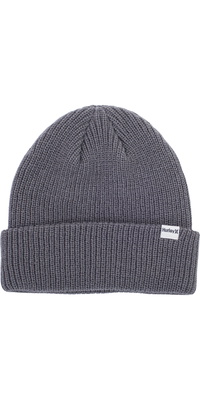 2025 Hurley Mens Harbor Beanie CW5673 - Dark Smoke Grey