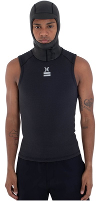 2025 Hurley Mens Plus 1.5mm Thermal Hooded Vest MSJ0011129 - Black