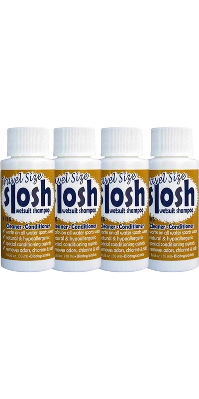 Jaws Slosh Wetsuit Shampooing & Conditioner Travel 30ml Pack De 4