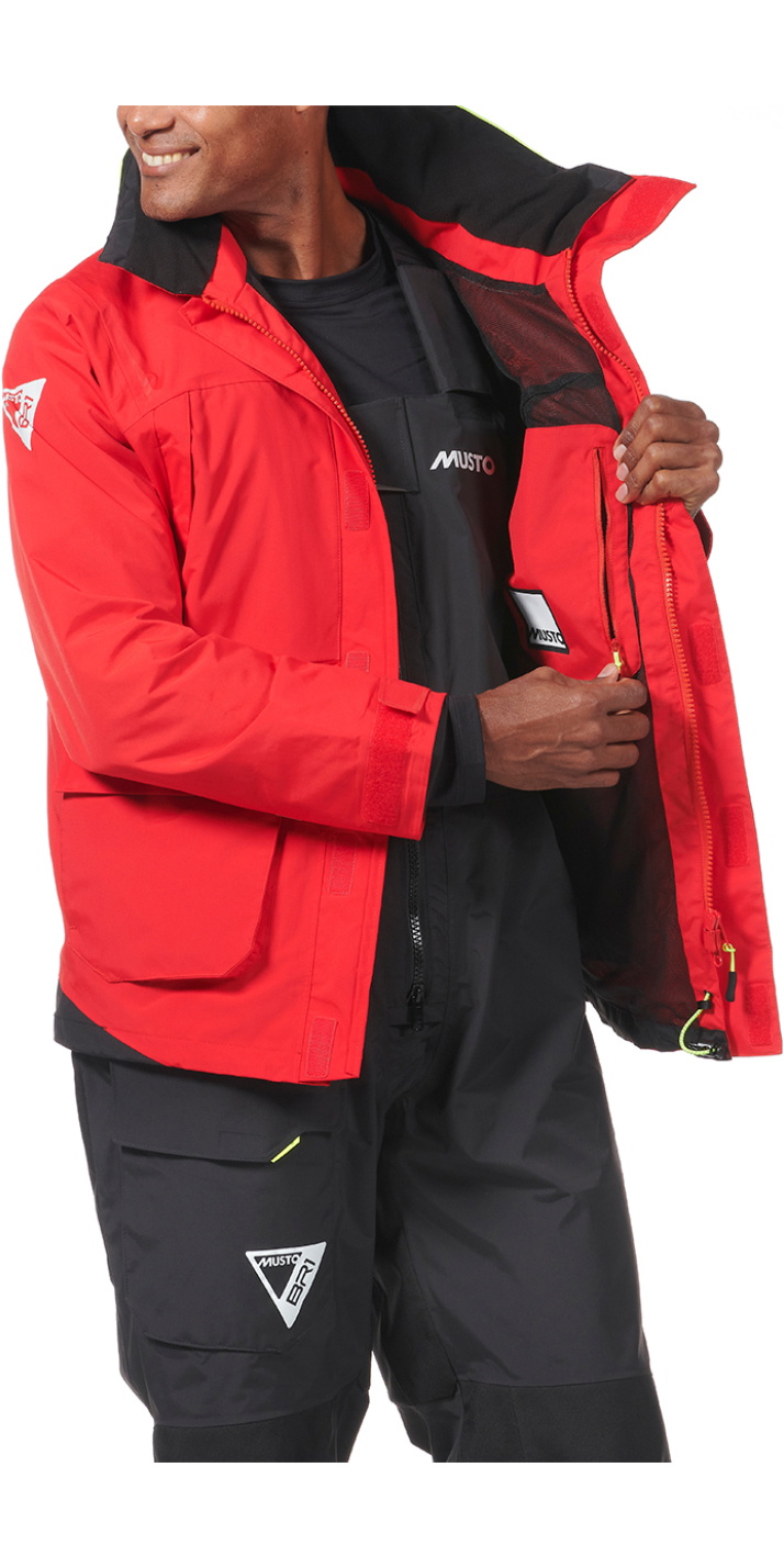 2025 Musto Mens BR1 Channel Sailing Jacket 82399 True Red