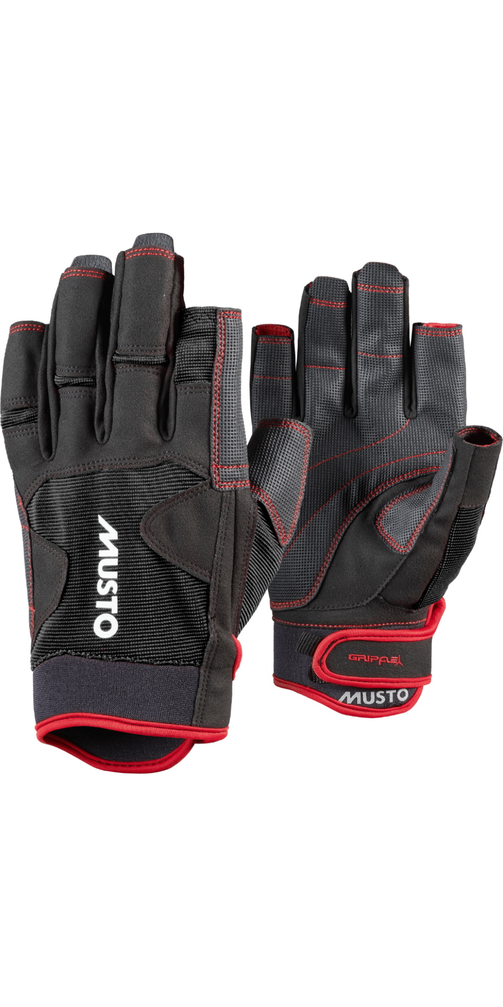 2025 Musto Performance Short Finger Gloves 86120 Black