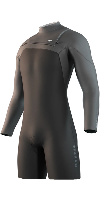 Mystic Herre Motion 3/2mm Langarm Front Zip Shorty Våtdrakt