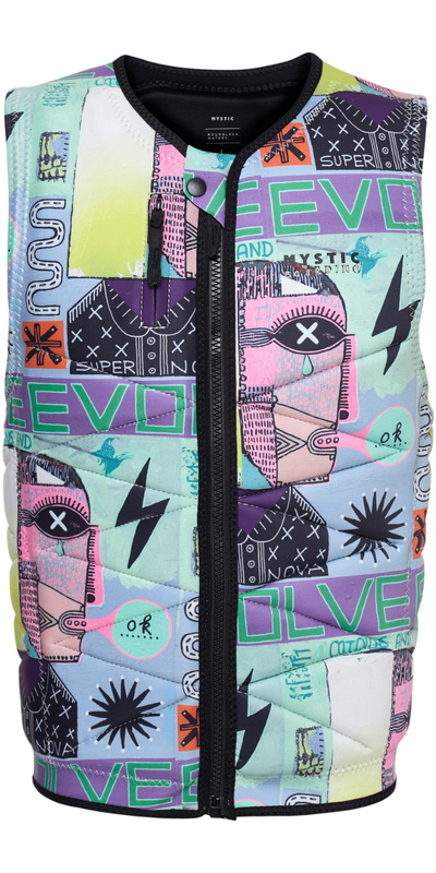 Mystic Da Uomo Outlaw Front Zip Wake Impact Vest