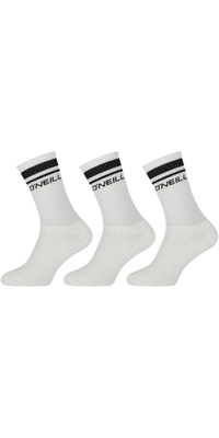 2025 ONeill Sport Socks Stripe 3-Pack 770023 - White