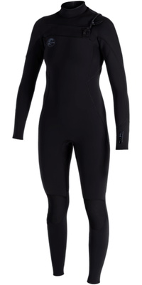 2026 ONeill Womens ORiginal RG8 4/3mm Chest Zip Wetsuit 5668 - Black