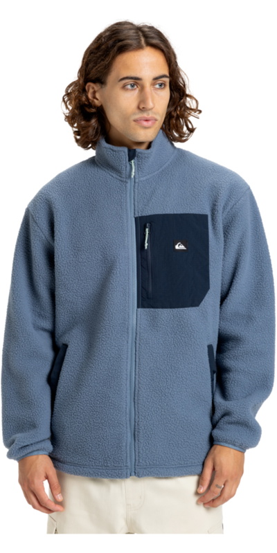 Quiksilver Da Uomo Clean Coast Full Zip Fleece